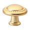 Gliderite Hardware 1-1/4 in. Brass Gold Round Beaded Cabinet Knob, 5PK 5222-BG-5 - alternate 1